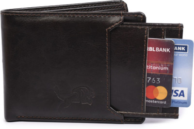 IBEX Men Formal Brown Artificial Leather Wallet(5 Card Slots)