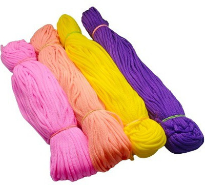 PUSHPA CREATION 4 colour set of Macrame Threads /cord