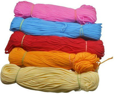 PUSHPA CREATION Macrame 4mm soft Cord set of 5 colour