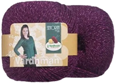 Vardhman Wool Senorita 300 gm Wool Ball Hand Knitting Wool/Art Craft Soft Fingering Crochet Hook Yarn, Needle Acrylic Knitting Yarn Thread Dyed (Burgundy)