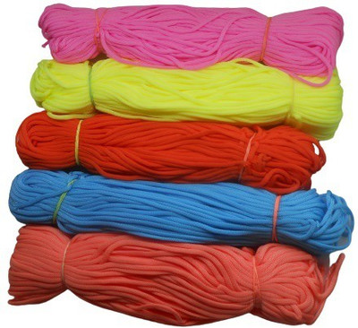 PUSHPA CREATION Macrame Threads /cord 4mm 5 colour set for Making of Macrame wall Hanging and Other Macrame Project