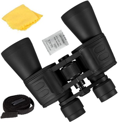 DSP oheligo FMC Day Vision Binoculars High Range Telescope 20x50 Powerful BAK4 Prism Lens with Strap Carrying Ba Binoculars (50 mm , Black) Binoculars(50 mm , Black)