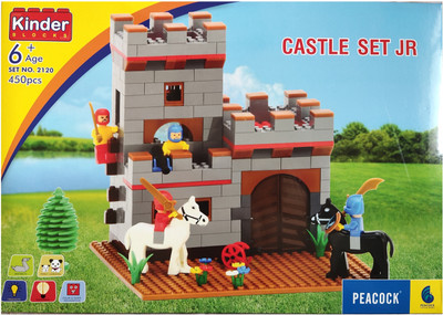 Peacock Kinder Blocks Castle Set No. 2120 Building Blocks for kids(Multicolor)