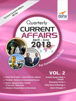 Quarterly Current Affairs : April to June 2018 for Competitive Exams - Vol. 2(English, Paperback, unknown)