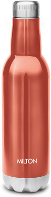 MILTON 500 ml Steel Bottle(Pack of 1, Brown, Silver)