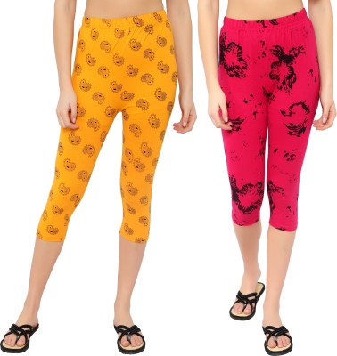 MYO Women Yellow, Pink Capri