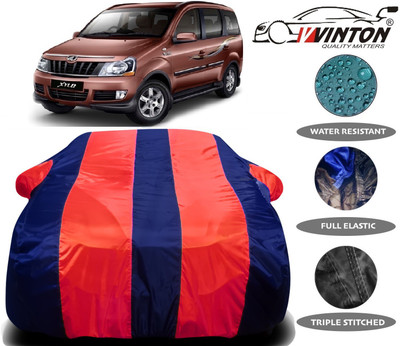 V VINTON Car Cover For Mahindra Xylo (With Mirror Pockets)(Red, Blue)