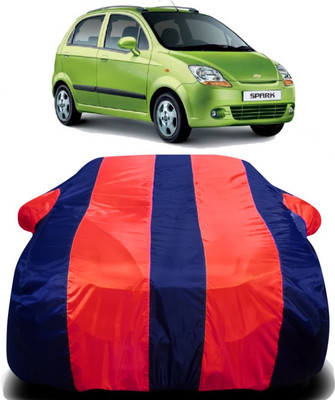 V VINTON Car Cover For Chevrolet Spark (With Mirror Pockets)(Red, Blue)