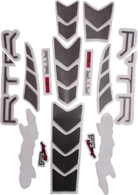 Automopix Sticker & Decal for Bike(Black)