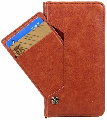 Clickcase Wallet Case Cover for Poco X3 Pro(Brown, Dual Protection)