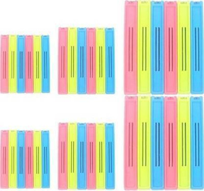 Fulkiza Bag Sealing Clips Large, Medium, Small BPA Plastic Plastic Clips(Set of 36, Multicolor)