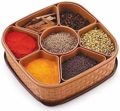 HANUMAAN Plastic Grocery Container  - 380 ml(Brown)