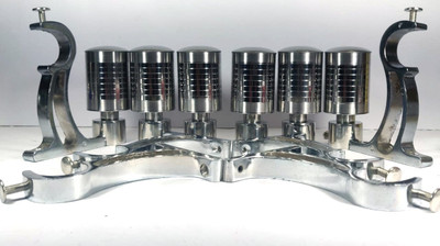 RT Collection Silver Curtain Rods Metal(Pack of 12)