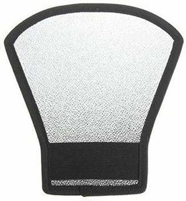 Hiffin Mini Silver White Flash Diffuser Reflector for Camera flash Diffuser(White, Black)