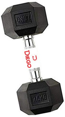 HACKERX HEXA 7.5 KG Fixed Weight Dumbbell Fixed Weight Dumbbell(7.5 kg)