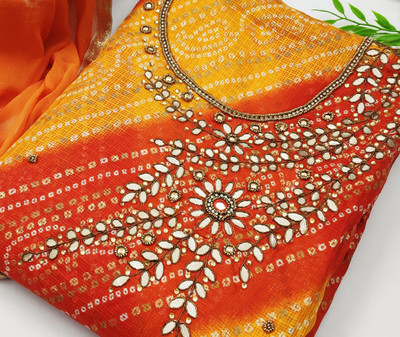 Blissta Jacquard Embellished Salwar Suit Material