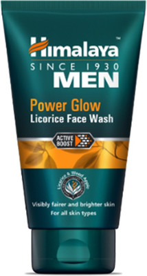 Himalaya Men Power Glow Licorice with Niacinamide & Vitamin E, for Visibly Brighter Skin Face Wash(100 ml)