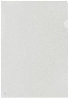 IKIS Plastic L Folder - A4 Pack of 10 / L A4 Folder File Transparent Clear Documents Holder Paper Holders Organizer(Set Of 10, Transparent)