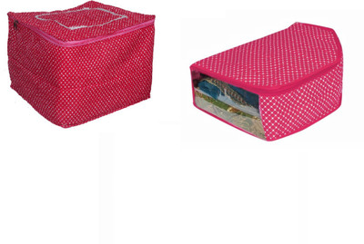 Sunesh Creation Clothes Cover 12 Flaps in One Bag & 1 Blouse Cover sag 12flapsc dp 200 combo 2(Red,Pink,White)