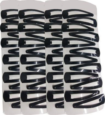 AN TRENDS (Set Of 48 Pcs) Premium Quality Multipurpose (6CM Size) Daily Use Long Lightweight Metal Triangular Tik Tak/Tic Tac Hair Pins/Clips Hair Accessories For Womens/Girls And Baby Girls Tic Tac Clip(Black)