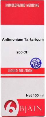 Bjain Antimonium Tartaricum 200 CH Dilution(100 ml)