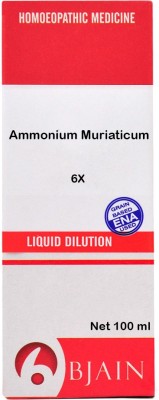 Bjain Ammonium Muriaticum 6X Dilution(100 ml)