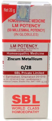 SBL Zincum Metallicum 0/28 LM Globules(20 g)