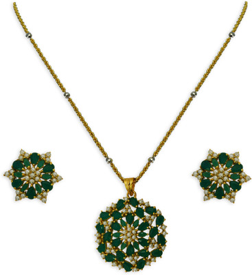 SOLLIGHT Alloy Gold-plated Yellow Jewellery Set(Pack of 1)