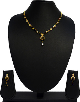 SOLLIGHT Alloy Gold-plated Yellow Jewellery Set(Pack of 1)