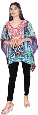 ARYANE1604 Printed Georgette Women Kaftan