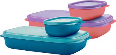 TUPPERWARE Mylunch Liquid Tight Lunch Box 2 Containers Lunch Box(590 ml)