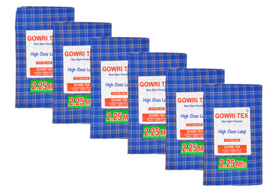 GOWRI TEX Checkered Multicolor Lungi