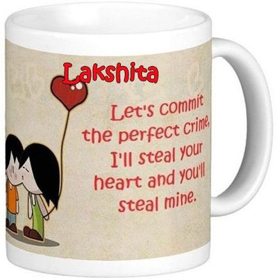 Exocticaa I Love You Lakshita Romantic Wish 94 Ceramic Coffee Mug(330 ml) Flipkart