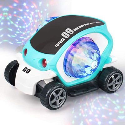 FFERONS BEST BUY Musical/Dancing/Lighting Stunt 09 Future Car Rotate 360° With Multicolor led Flashing Light & Music Learning/educational Gift/gifting car toy(Multicolor)