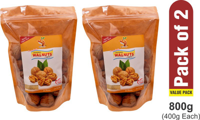 Shara's Royal Walnuts I Akhrot, 800g (Pack of 2 X 400g each) I Inshell Walnuts(2 x 400 g)