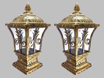 Prop It Up Traditional Outdoor Gate Lights Cast Aluminium Unbreakable Acrylic Exterior Waterproof for House Pillar Pole Gate lamp Garden Lights -Antique Pack of 2, SQUARE Gate Light Outdoor Lamp(Beige) Prop It Up Traditional Outdoor Gate Lights Cast Aluminium Unbreakable Acrylic Exterior Waterproof for House Pillar Pole Gate lamp Garden Lights -Antique Pack of 2, SQUARE Gate Light Outdoor Lamp(Beige)