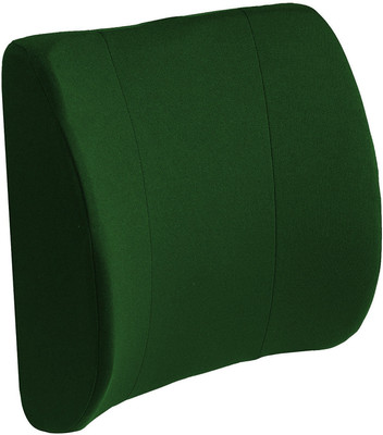PUMPUM Ortho Memory Foam Solid Lumbar Pillow Pack of 1(Dark Green)