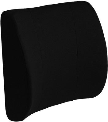PUMPUM Ortho Memory Foam Solid Lumbar Pillow Pack of 1(Black)