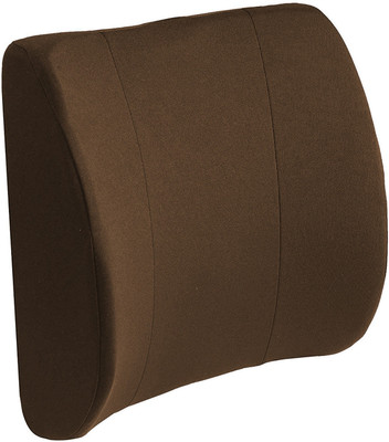 PUMPUM Ortho Memory Foam Solid Lumbar Pillow Pack of 1(Brown)