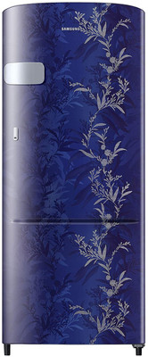 SAMSUNG 192 L Direct Cool Single Door 2 Star Refrigerator (Mystic Overlay Blue, RR20A1Y1B6U/HL)