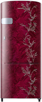 SAMSUNG 192 L Direct Cool Single Door 2 Star Refrigerator (Mystic Overlay Red, RR20A1Y1B6R/HL)