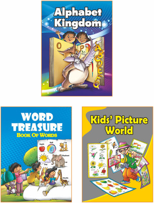 English Reading & Activity Book (Set Of 3) Book Of ABC, Words And Pictures For Nursery, LKG, UKG(Paperback, Ashok Prakshan)