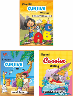 Ashok Prakashan English Cursive Writing Book (Set Of 3) Capital And Small Letters For Nursery, LKG, UKG(Paperback, Ashok Prakshan)