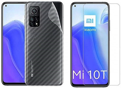 LIKEDESIGN Front and Back Screen Guard for Mi 10T(Pack of 2)