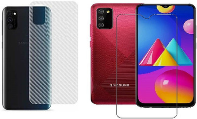 LIKEDESIGN Front and Back Screen Guard for Samsung Galaxy M02s(Pack of 2)