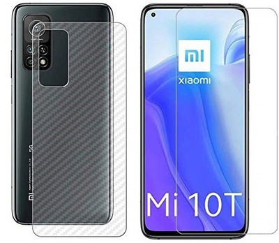 LIKEDESIGN Front and Back Screen Guard for Mi 10T(Pack of 2)