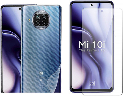 LIKEDESIGN Front and Back Screen Guard for Mi 10i(Pack of 2)