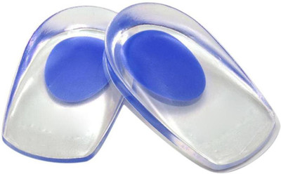 FIVANIO 2 Silicone Gel Heel cups Shoe Support Protector Ankle Pad Pain for Men and Women Heel Support(Multicolor)