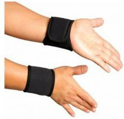 Slovia Wrist Band Pack Of 2 Wrist Support(Black)