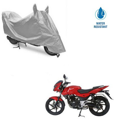 MOTOWORLD Two Wheeler Cover for Bajaj(Pulsar 200 NS DTS-i, Silver)